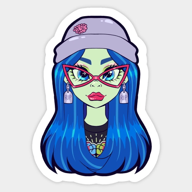 Monster High Ghoulia G3 Sticker by Bratzoid